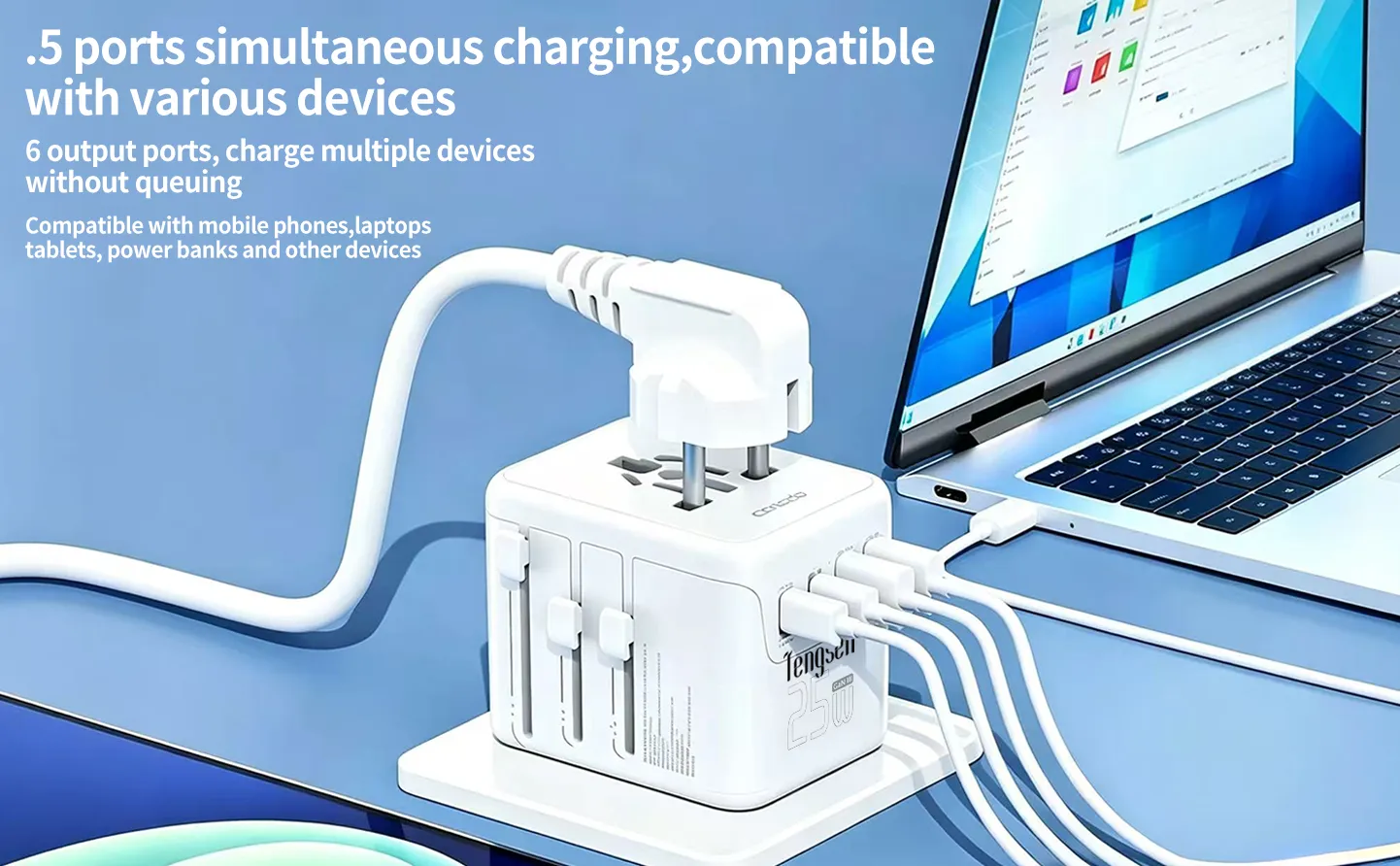 USB-C and USB-A Ports Detail